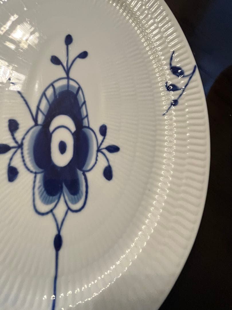 ロイヤルコペンハーゲン　ブルーフルーテッド メガ オーバル28 ディッシュ2枚