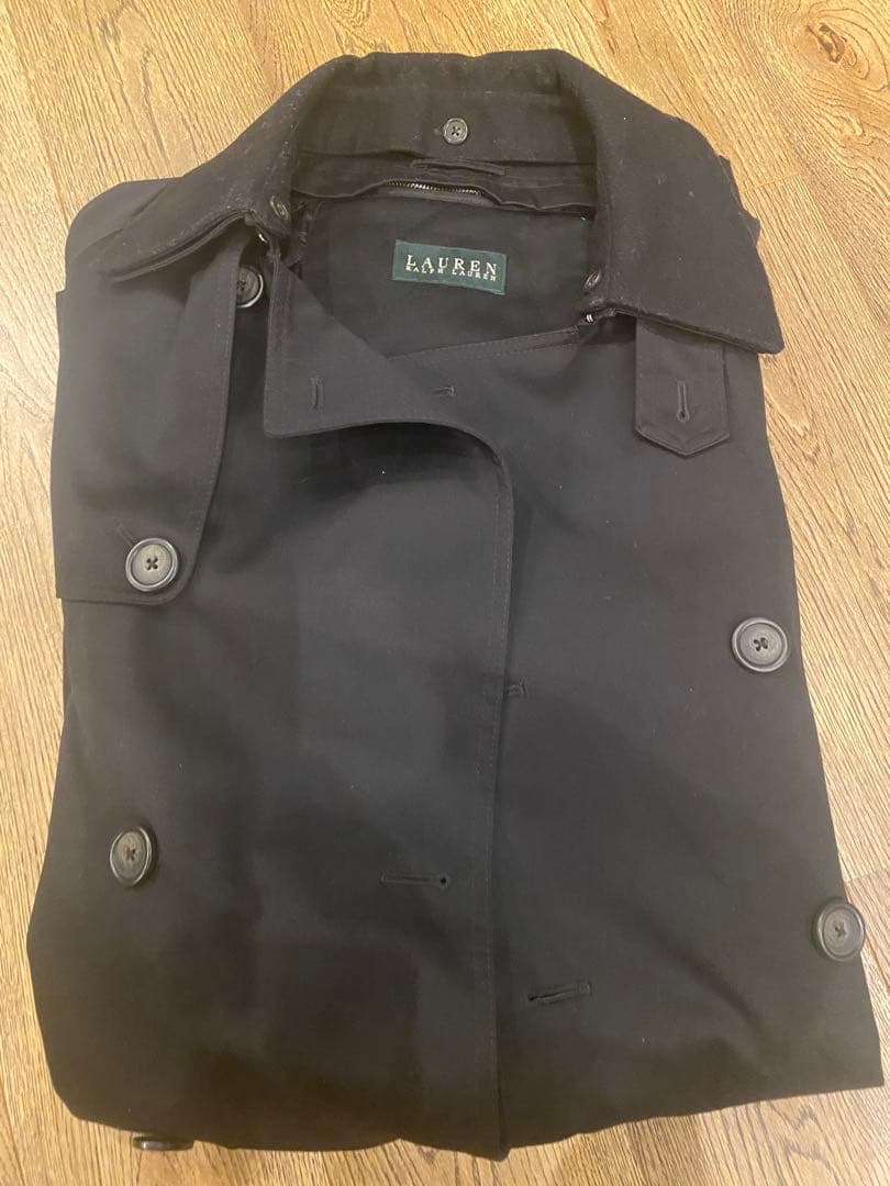 ラルフローレン　トレンチコート　黒