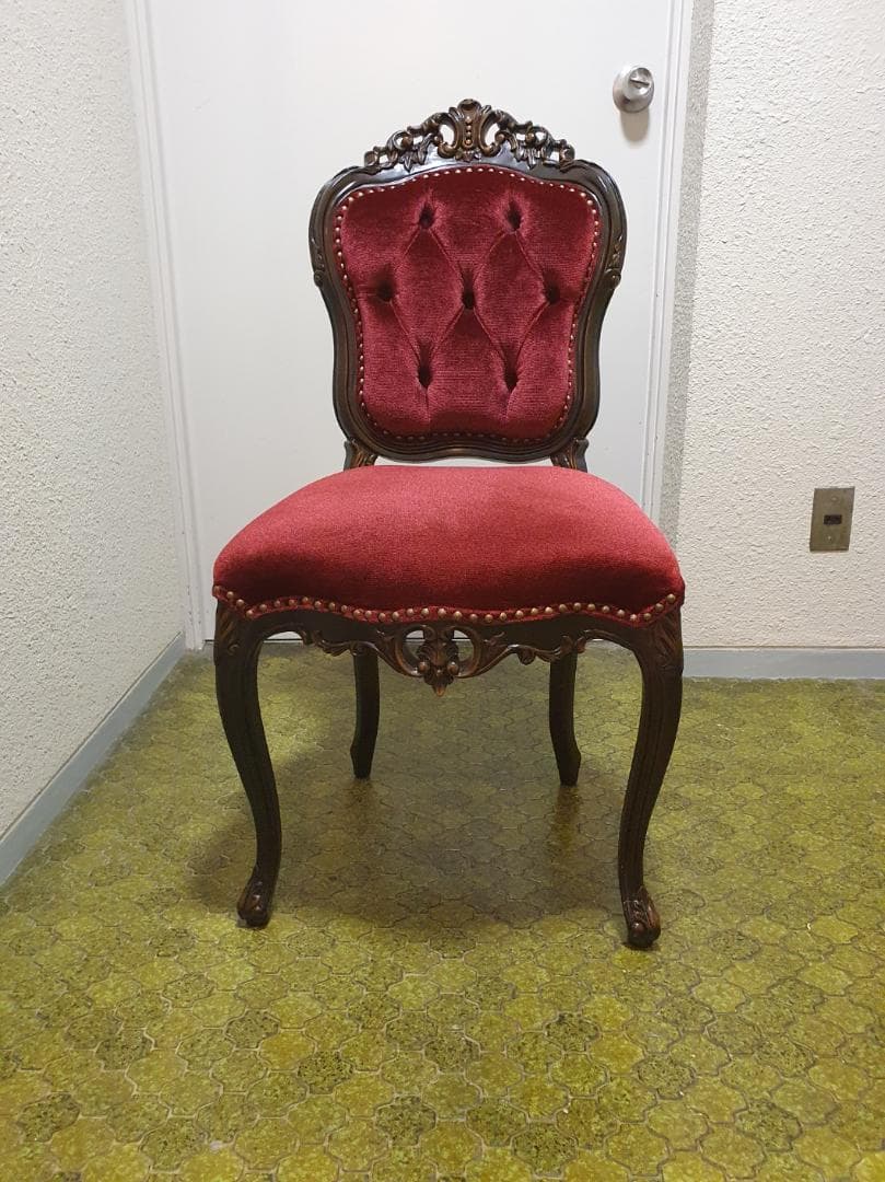 アンティーク チェア イス 椅子 ロココ調家具 猫脚 レトロ いす