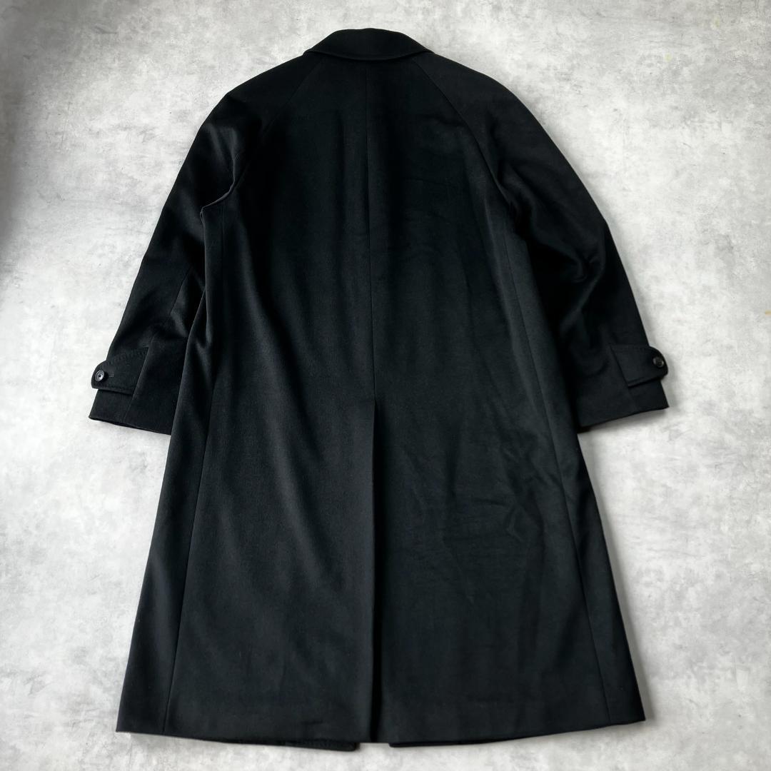 美品　アレグリ　カシミヤ100％　ステンカラーコート　メンズ　スーツ　黒　814