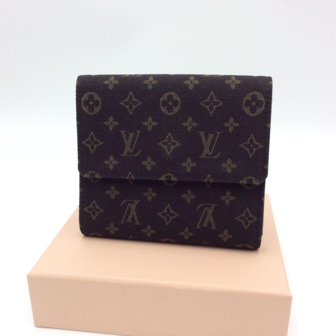 ルイヴィトン モノグラム ミニラン Wホック 三つ折り財布 正規品 新型