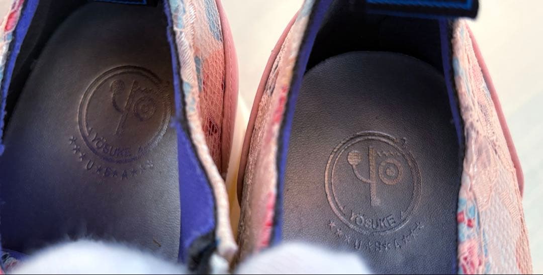 YOSUKE 花柄厚底シューズ　スニーカー