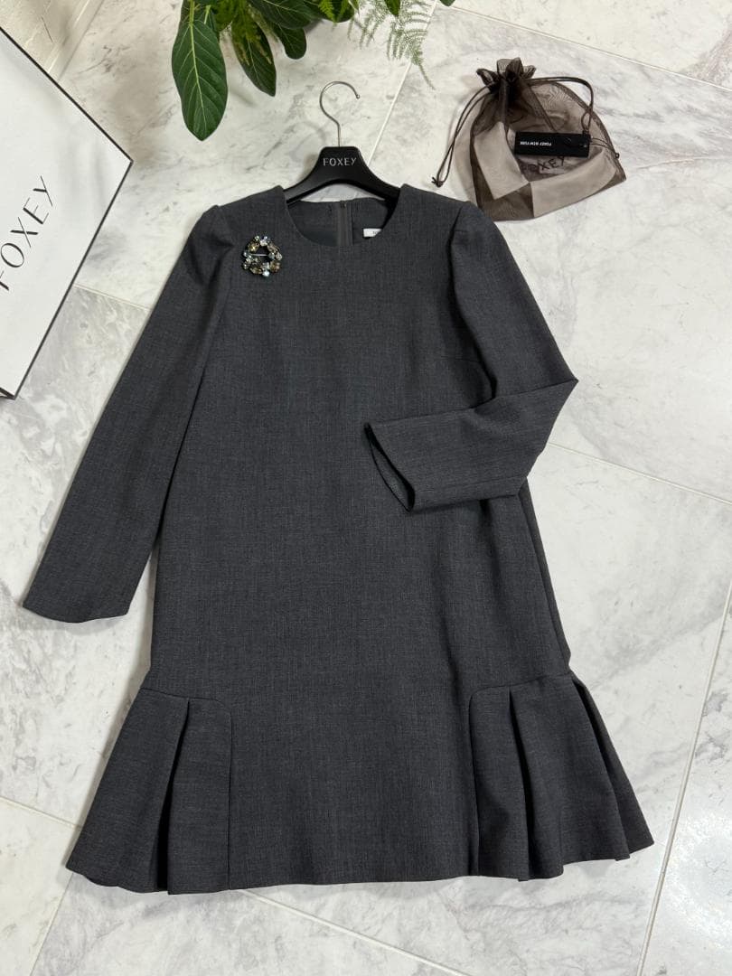 未使用級★FOXEY/フォクシー ワンピース プライベート ノアール 38