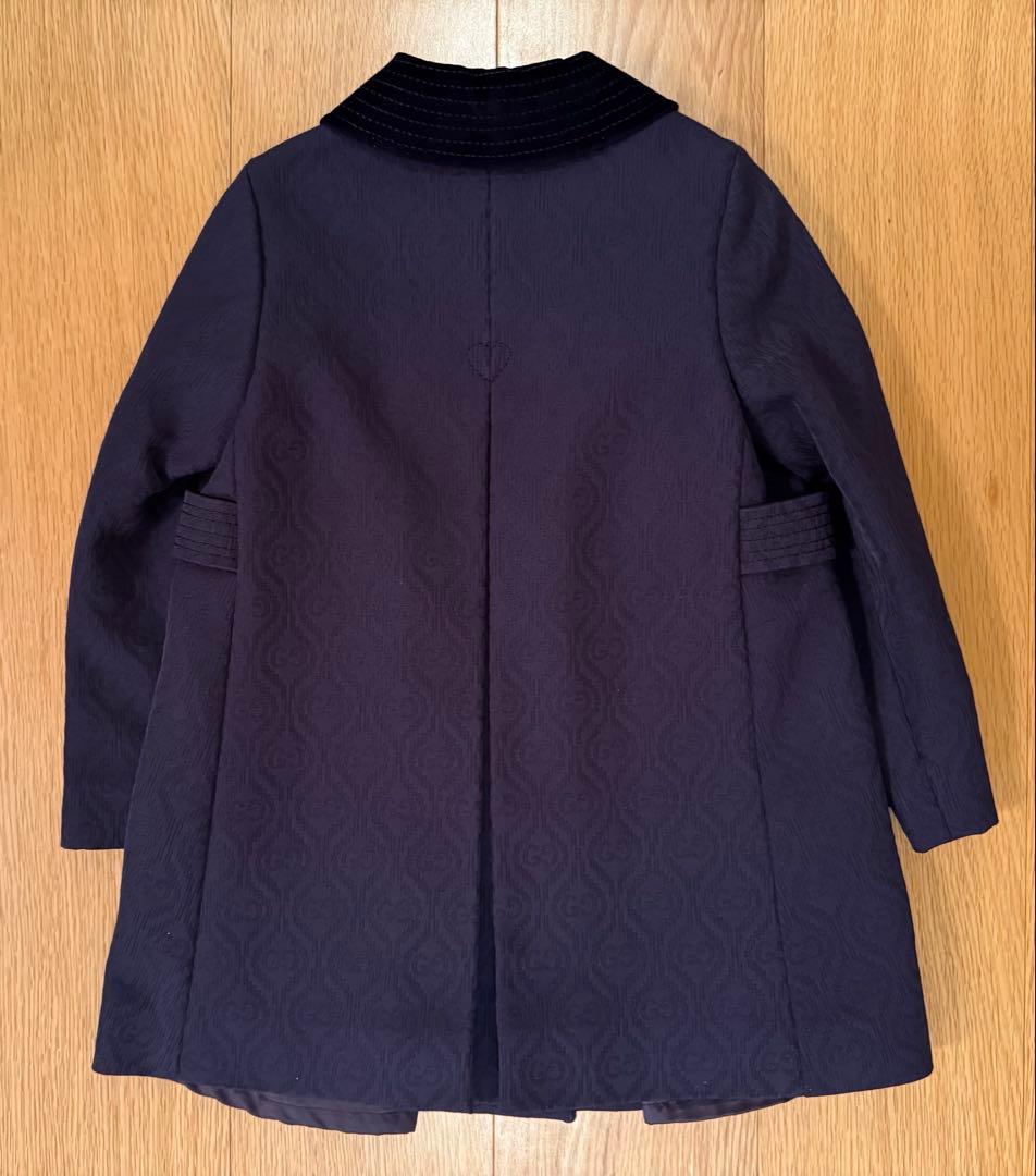 GUCCI ネイビー ウールコート 36M