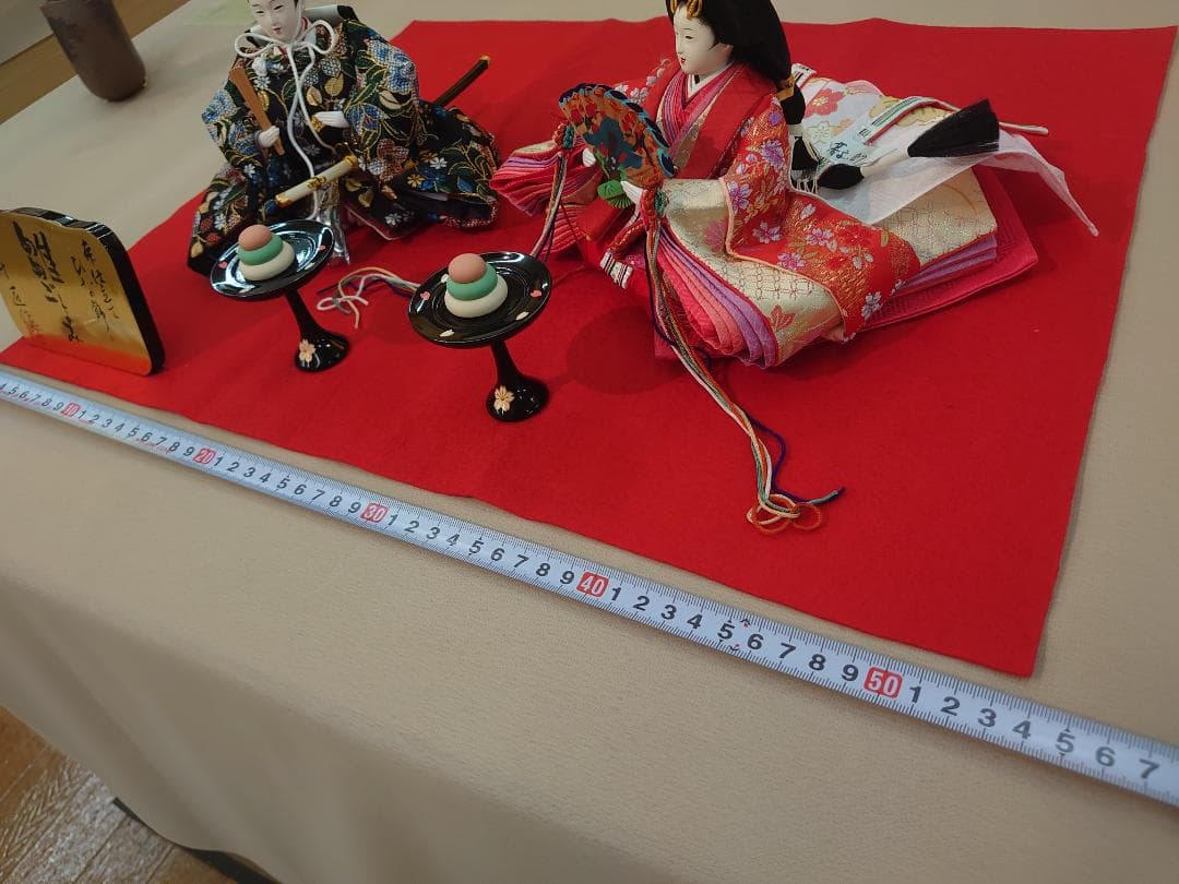 ●新品●　おひなさまセット　金襴衣装とお道具のセット