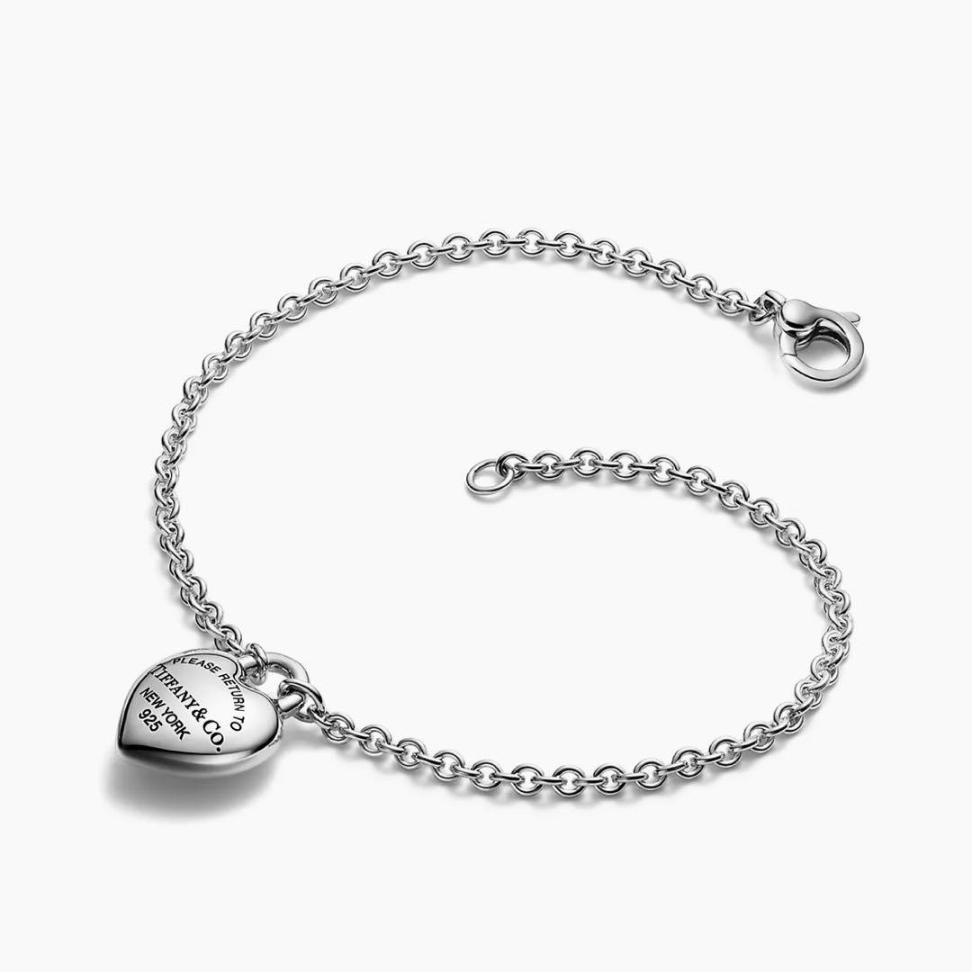 最後に値下げ TIFFANY&Co フルハートブレスレット スターリングシルバー