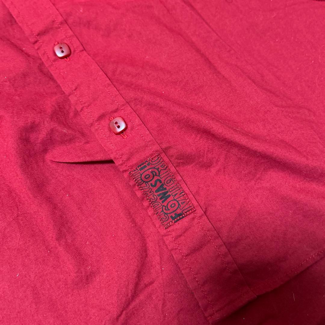 テンダーロイン6SWAG 赤 半袖シャツ ボタンダウン
