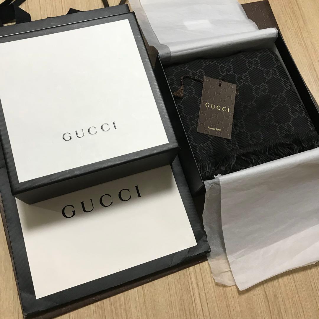 定番新品正規✨GUCCIマフラー✨グッチマフラー❗️箱紙袋セット　グッチ