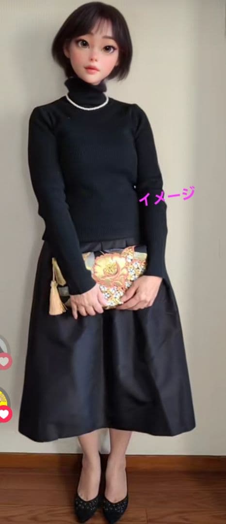 和風花模様シルバーシルク着物帯の2waysクラッチバッグ