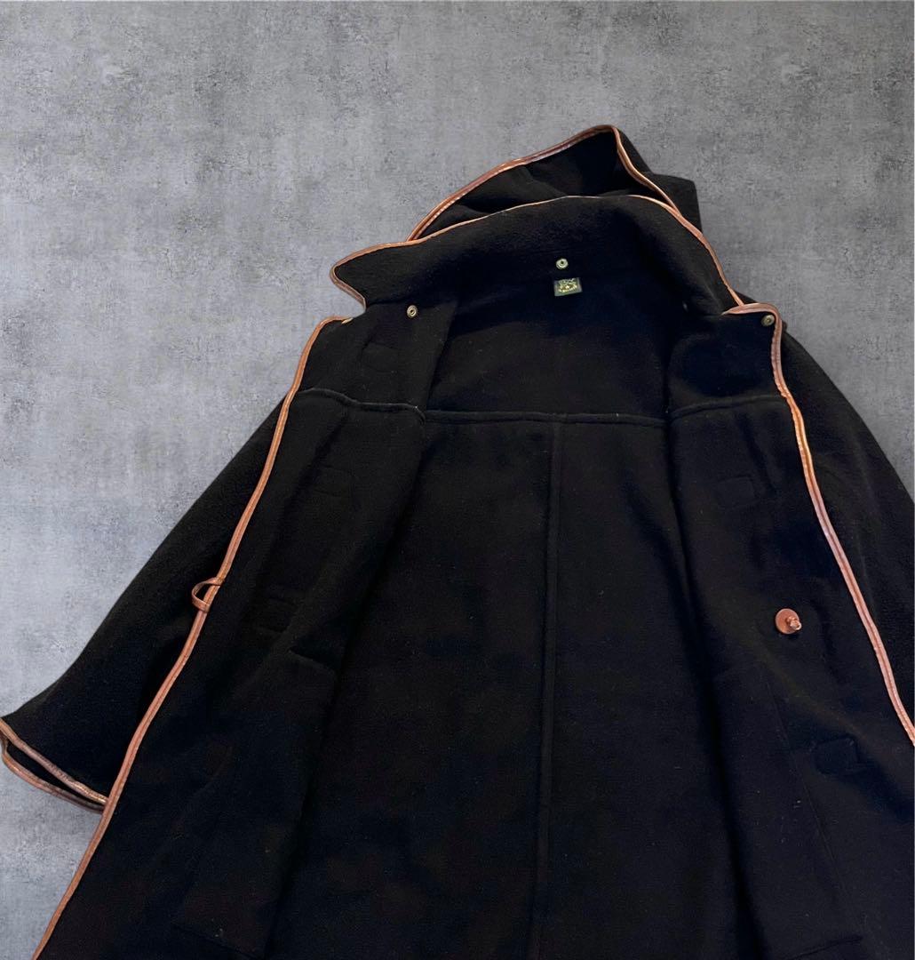【希少ヴィンテージ】イルビゾンテ レザー×ウール ダッフルコート 2way