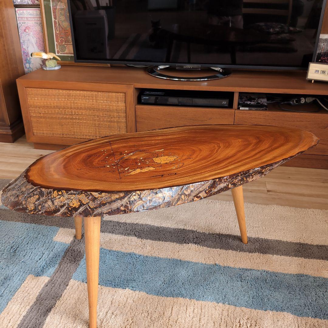 【お盆期間特別割引き】（コメントで更に2万円引き）【希少☆一点物】サイドテーブル