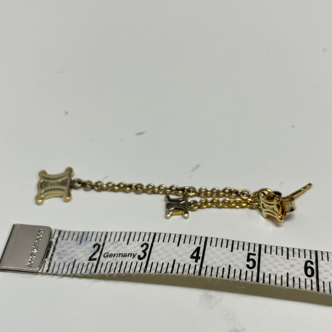 J*1様 CELINE ゴールド チェーン付き トリオンフ　ピアス