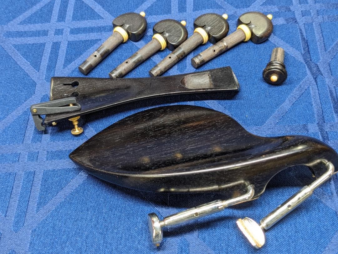 バイオリンパーツセット　新品イタリアンバイオリンから外したもの