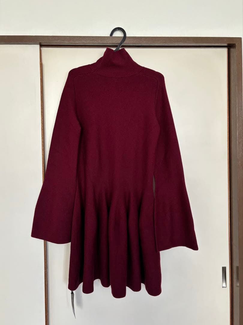 anuans アニュアンス　フレアーミニニットワンピース　未使用