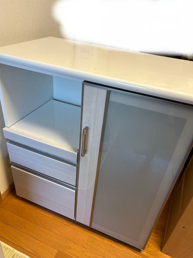 ニトリ 食器棚 Nポスティア90WH ホワイト 幅90cm キッチン収納