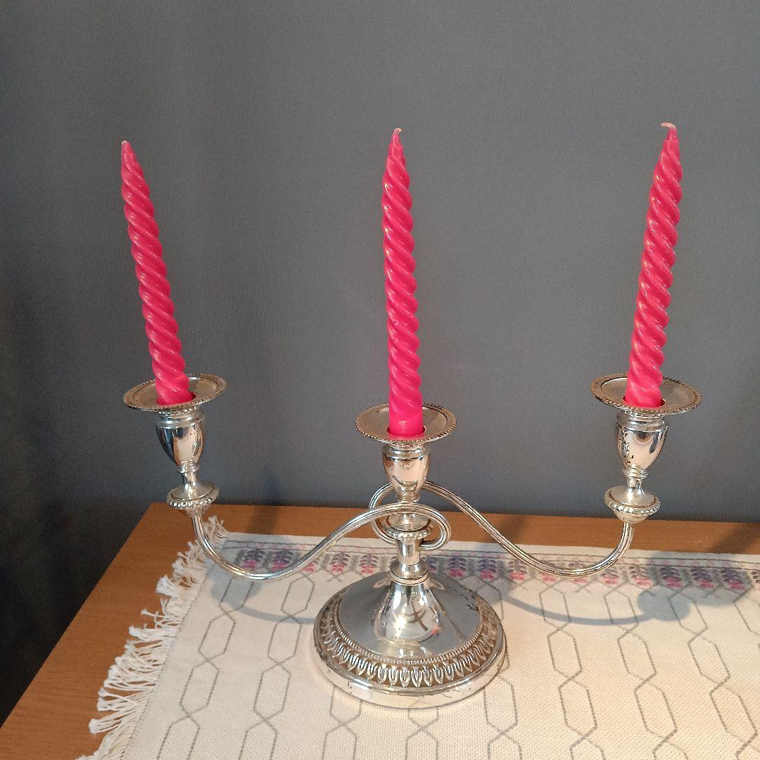 イギリスアンティーク　燭台　キャンドルスタンド　VINERS社