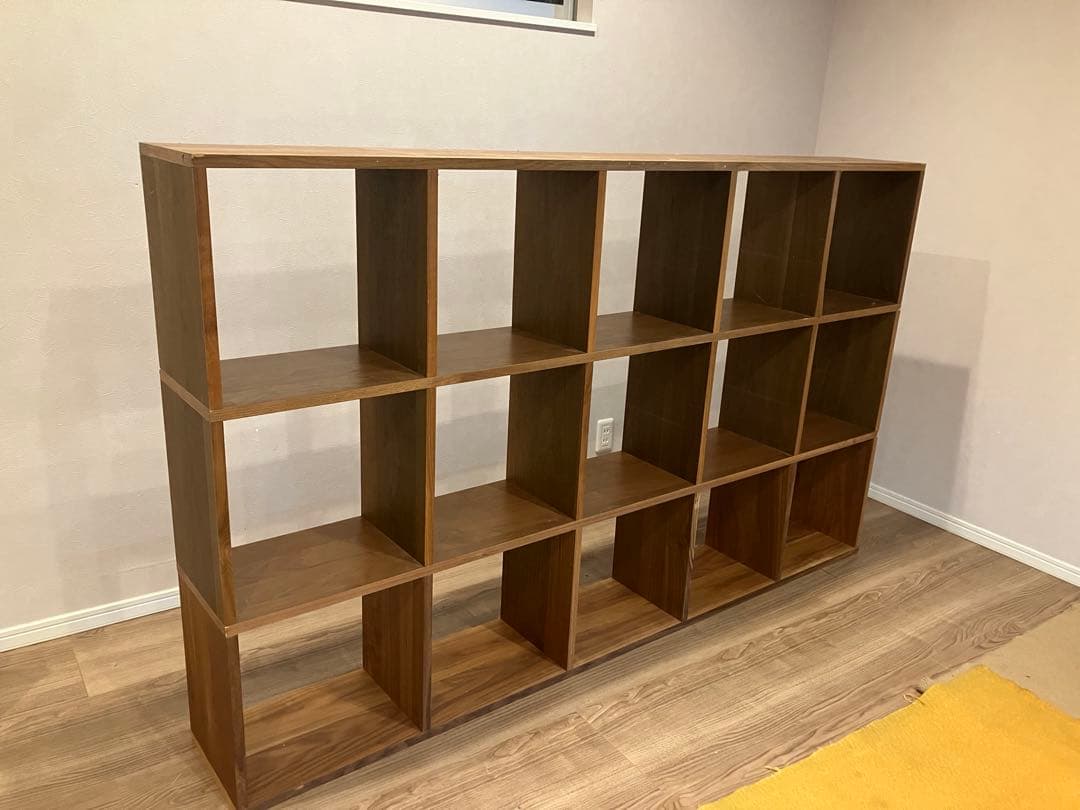 無印良品　スタッキングシェルフセット・5段3列　引き出し付き