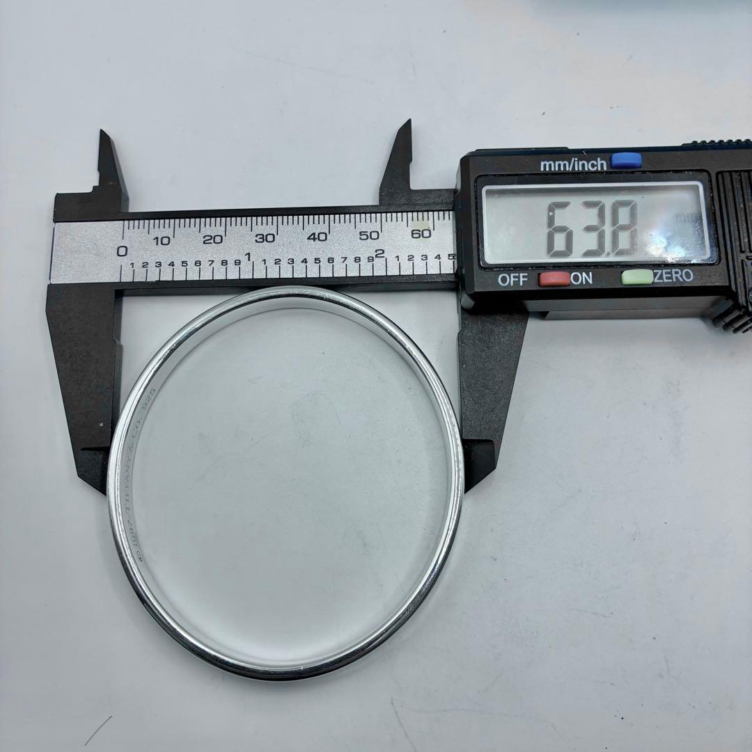 【極美品】ティファニー 1837 ナロー バングル ブレスレット　腕周り19cm