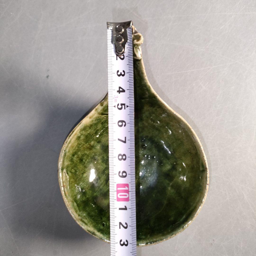 A1299-1/織部釉蓮華5客/共箱/織部焼/和食器/向付/小鉢/懐石道具/