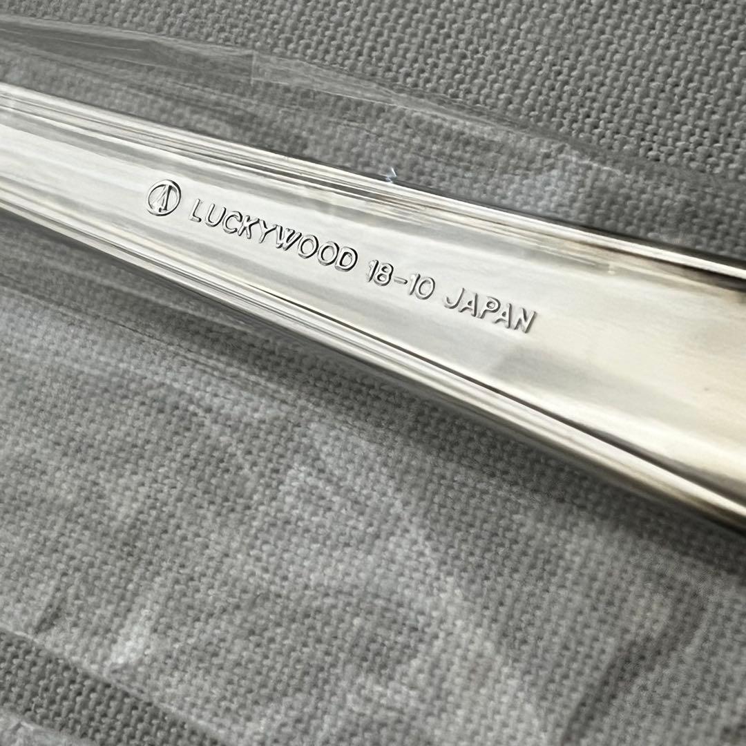 ラッキーウッド 18-10ステンレス 25本 ディナーカトラリー スプーン
