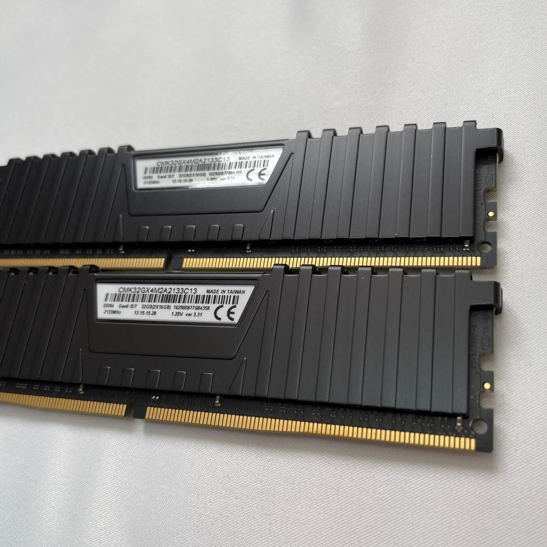 ②Corsair DDR4 2133 PC4-17000 合計32GB