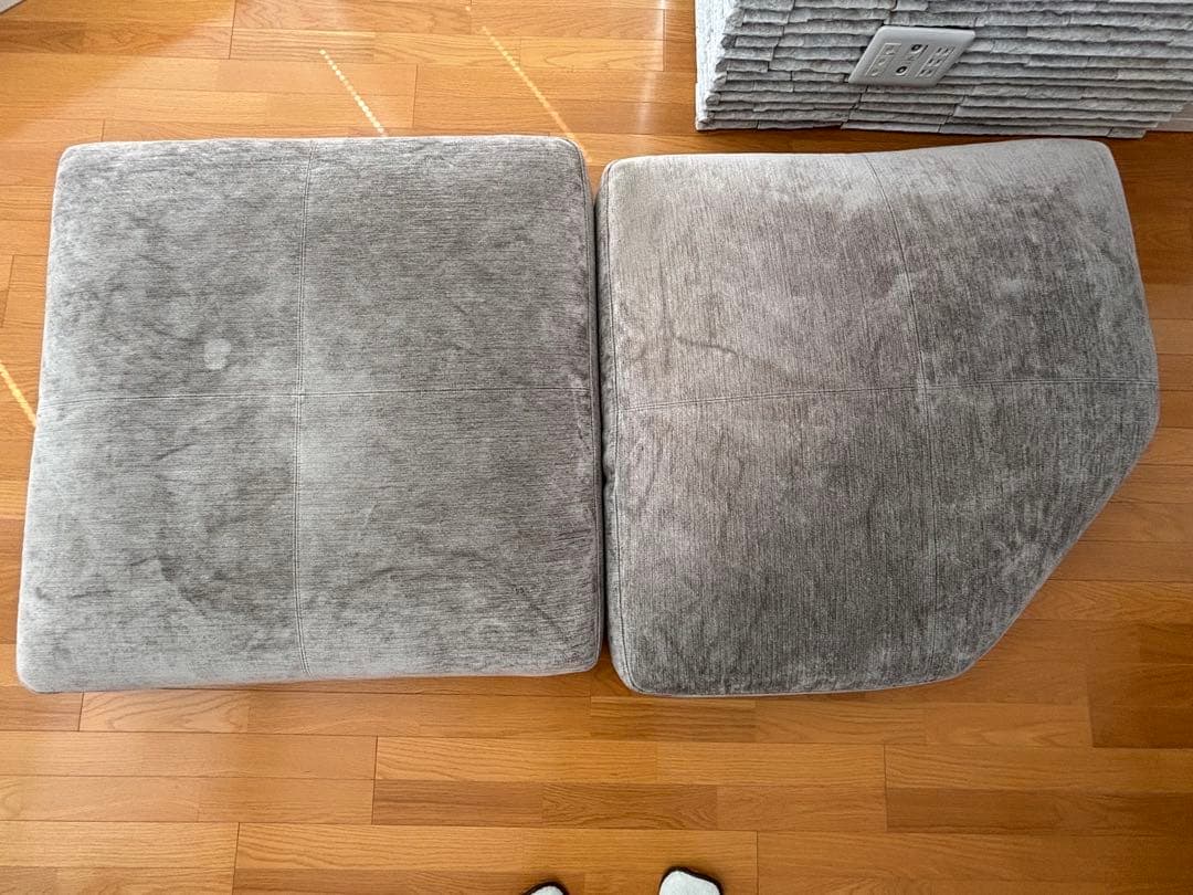 arflex BRERA クッション グレージュ 89×89 2個セット