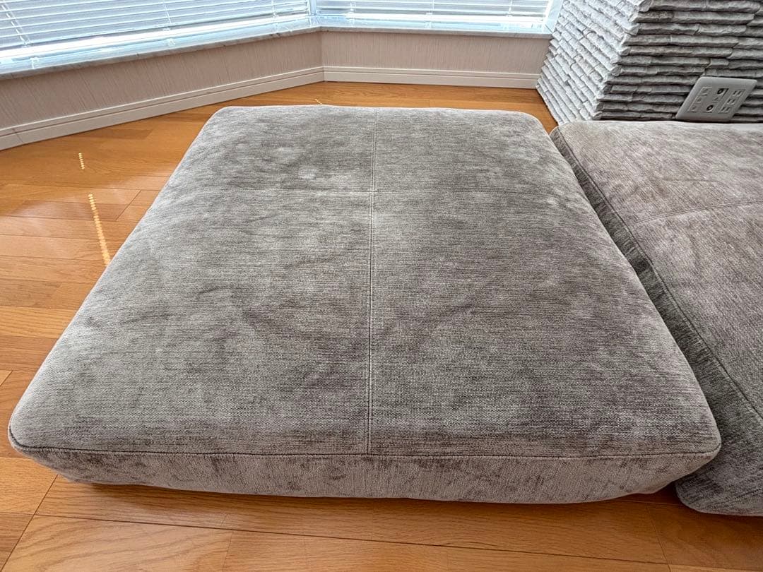 arflex BRERA クッション グレージュ 89×89 2個セット