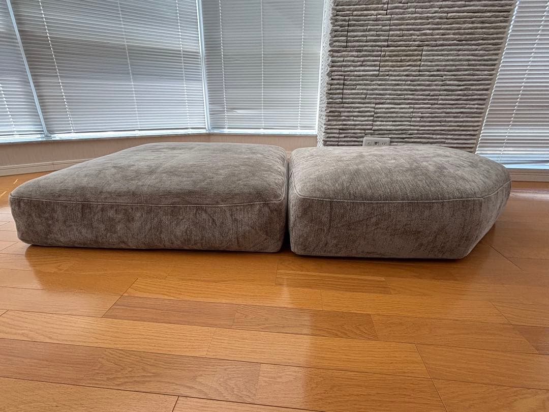 arflex BRERA クッション グレージュ 89×89 2個セット