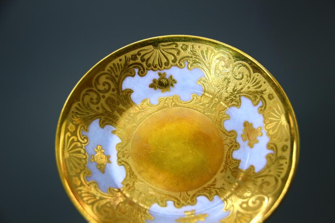 一点もの 芸術 1900年中期頃 フランス セーブル ゴールド カップ&ソーサー