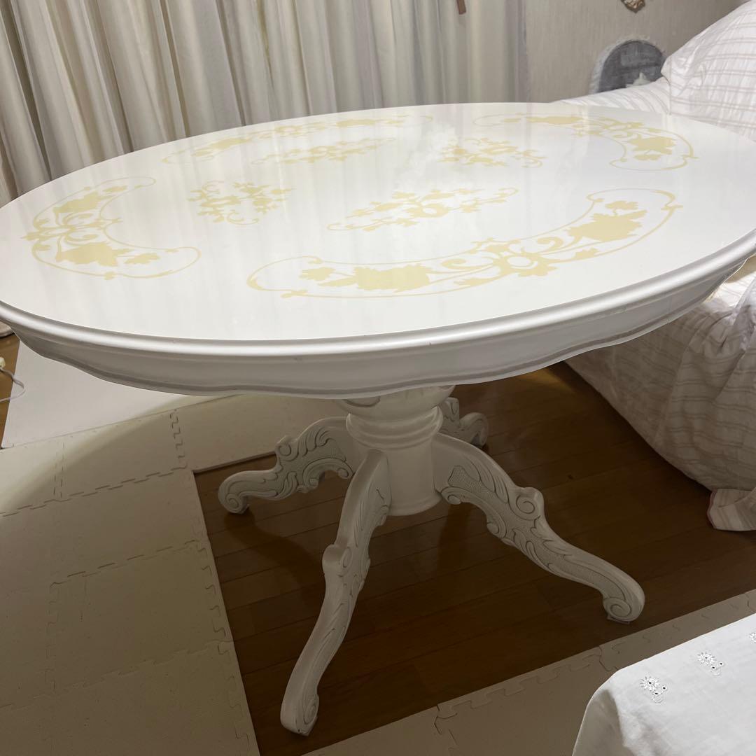 サルタレッリ風　猫足　円形　テーブル　ダイニングテーブル