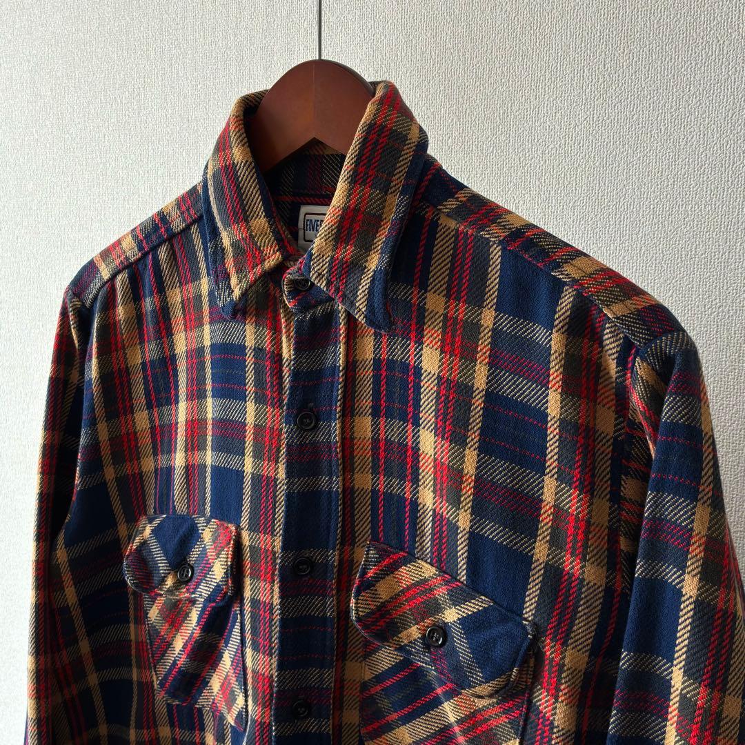 70–80s USA製 Five Brother ヘビーネルシャツ M