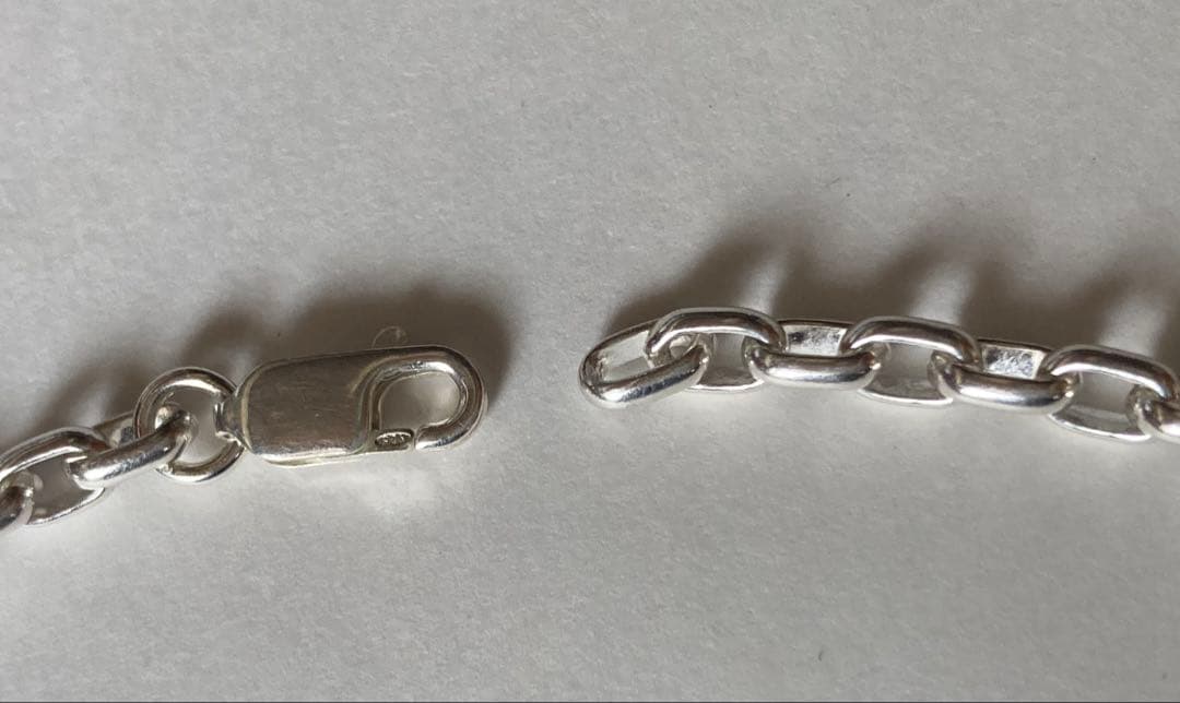 silver925ブレスレット長小豆