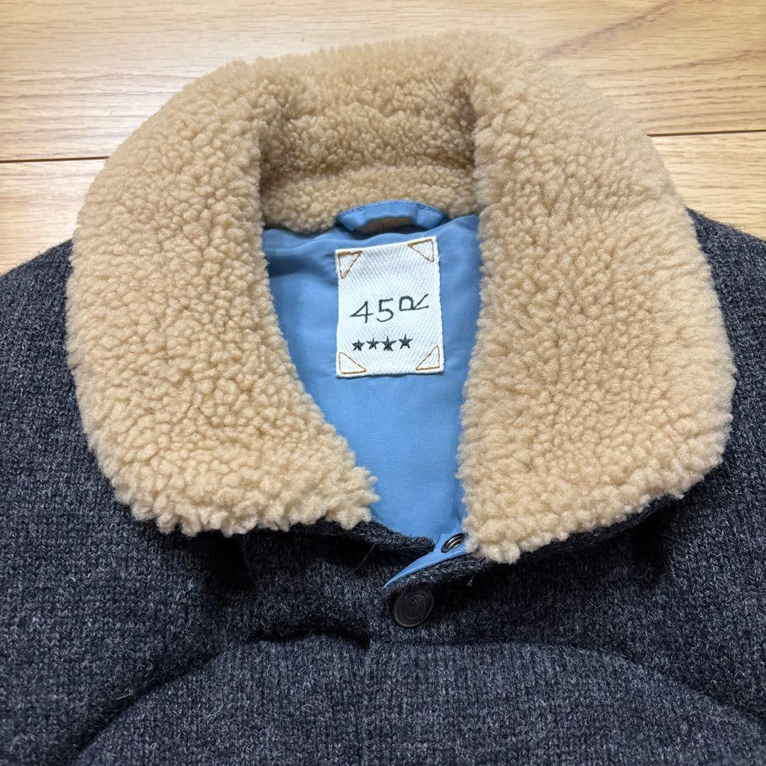 45R シェットランドニット×ナイロンベスト