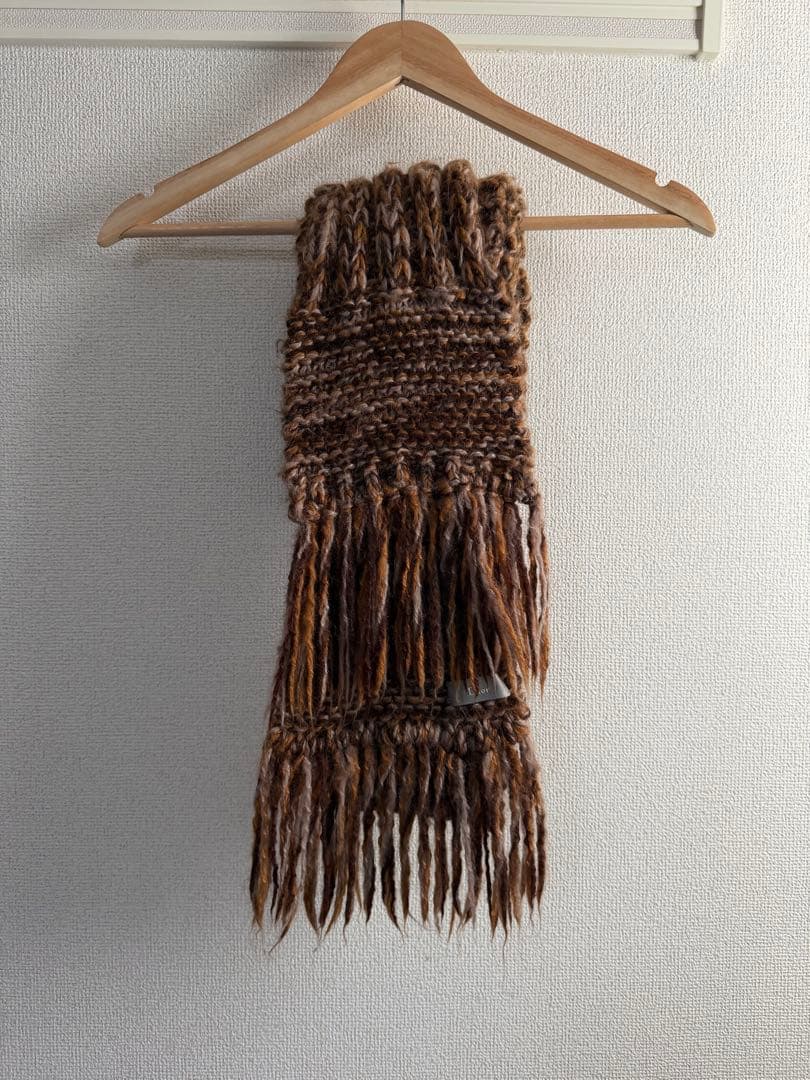 【エディ期】Dior Homme 名作　マフラー　エディスリマン　モヘヤ