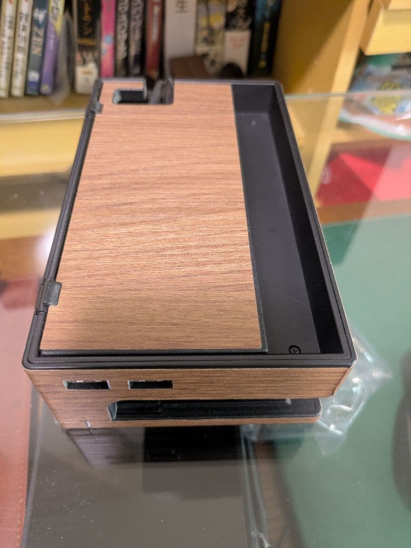 Nintendo Switch 通常モデル 箱あり　木目調スキンシール