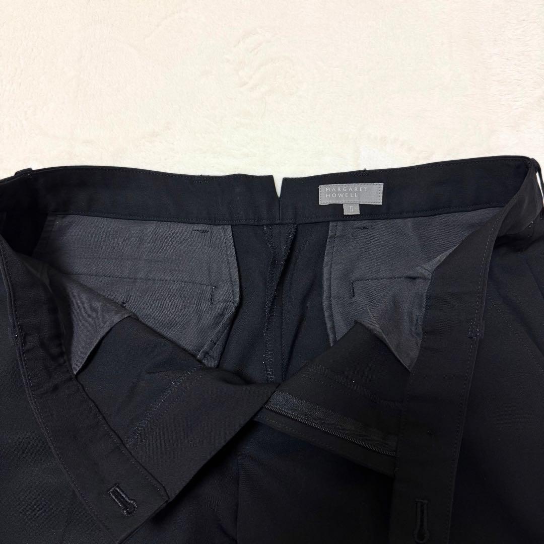 【マーガレットハウエル】スーツ セットアップ パンツ テーラードジャケット 黒