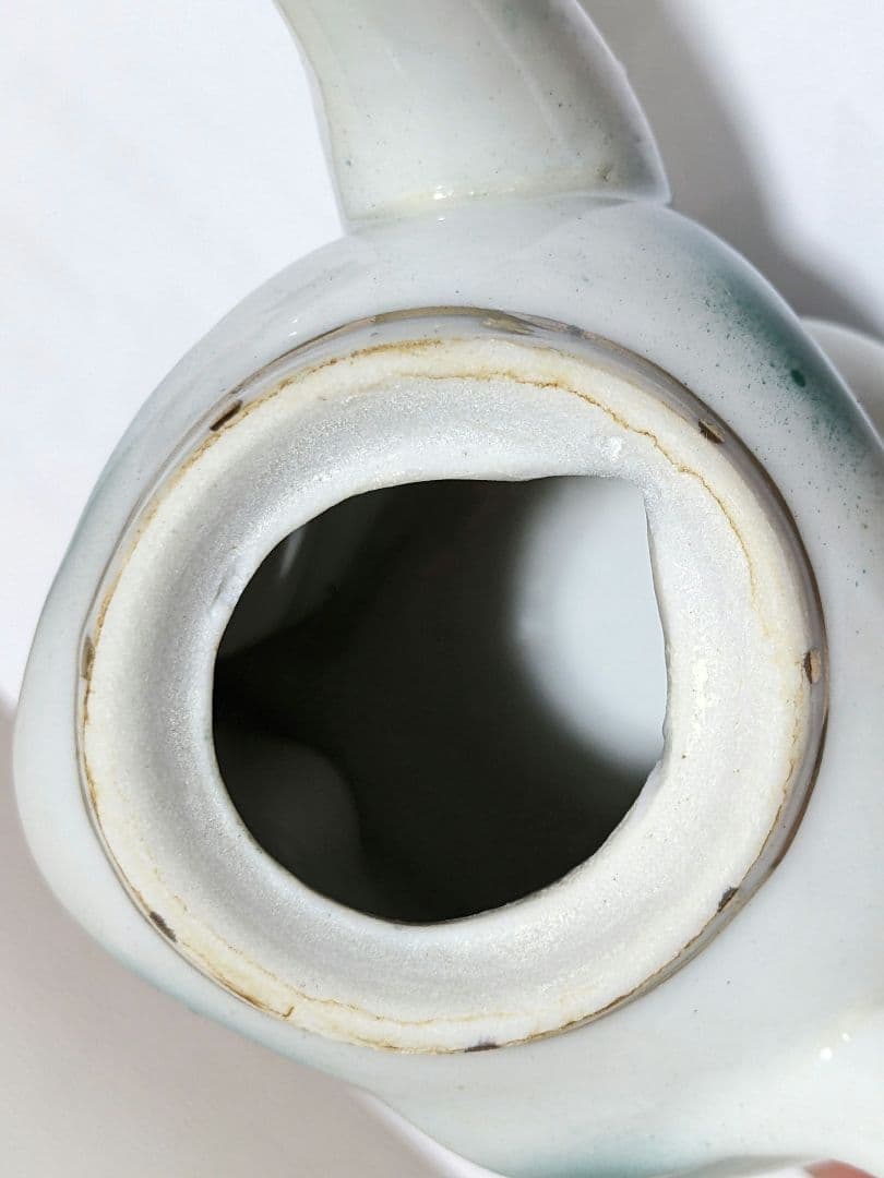 ♦中国 古玩 招き猫 自在 猫形 水注 急須 茶道具 置物飾り 骨董品 古美術品