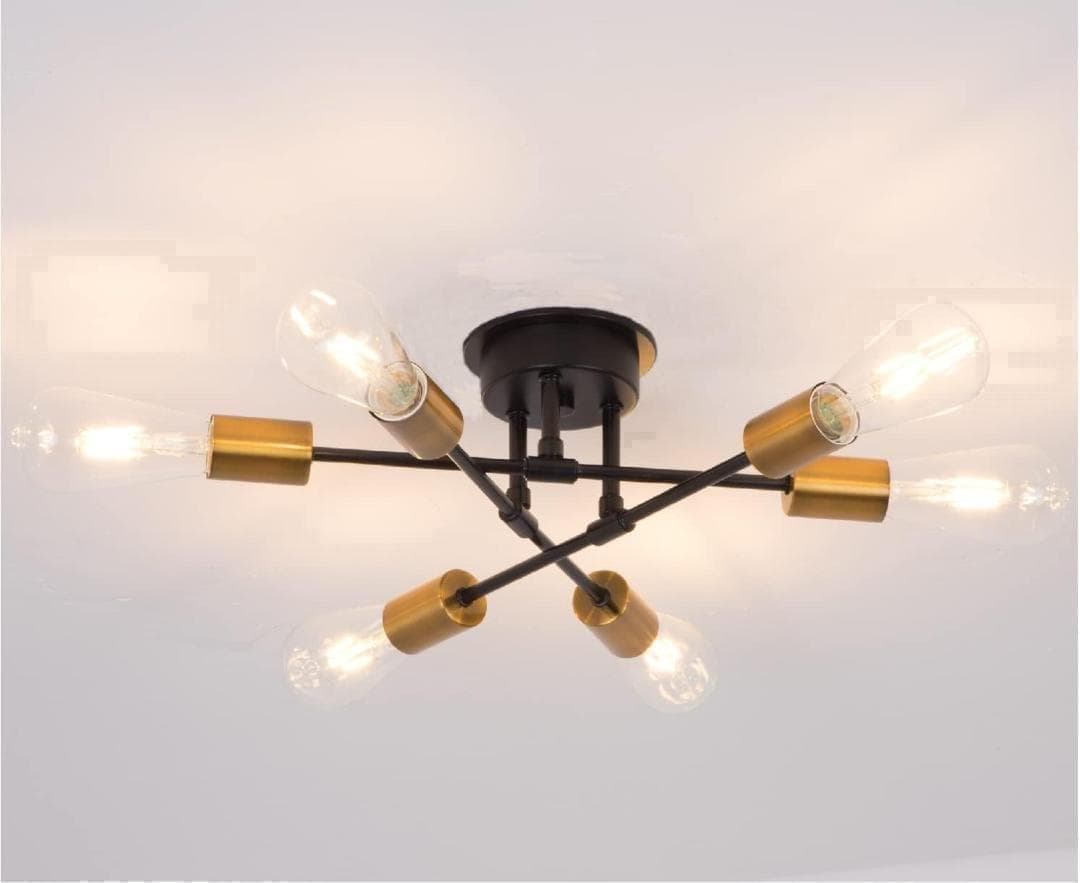 【M2197-67-42】6灯アンティークペンダントライト 北欧モダン