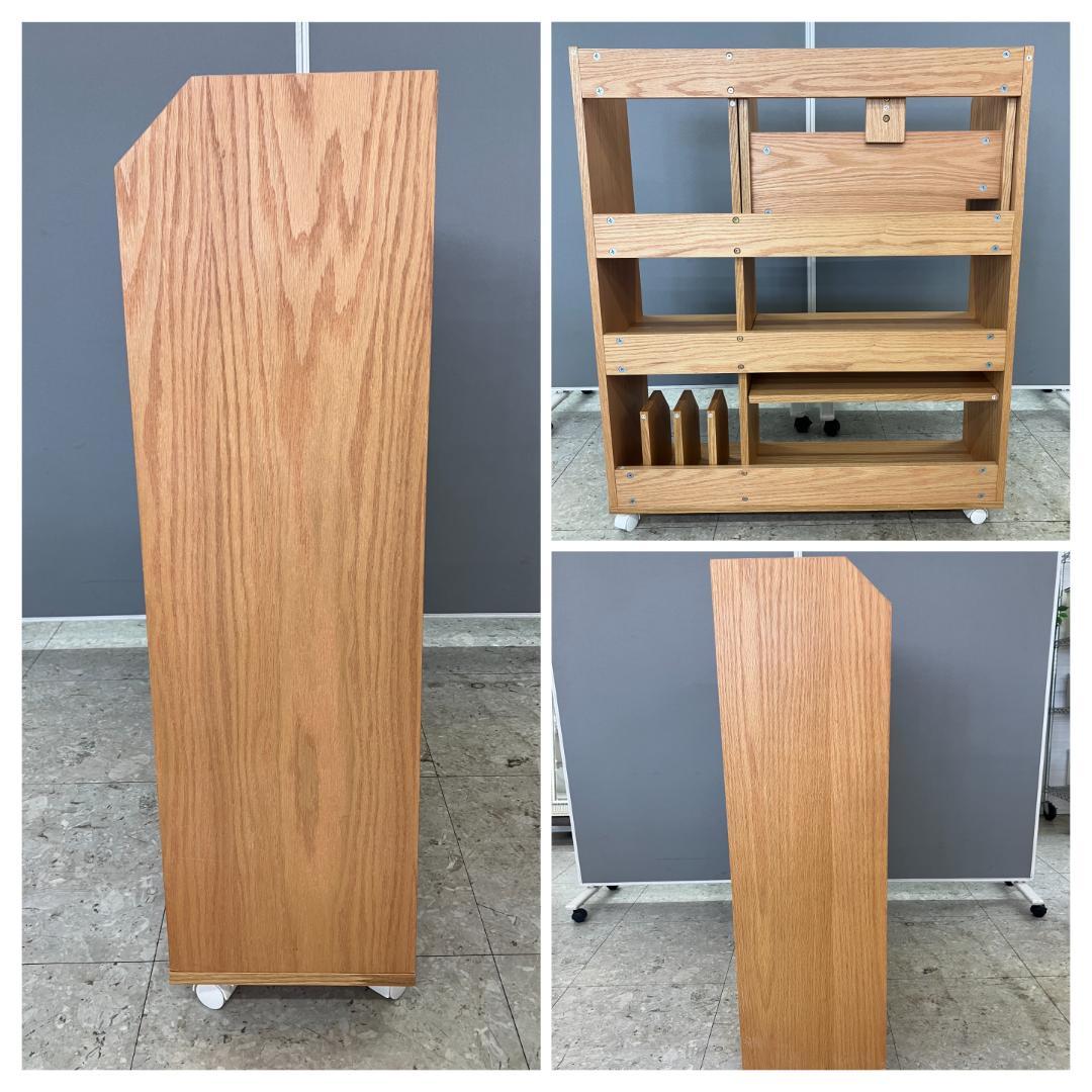 LOWYA 学習机 システムデスク ブラウン