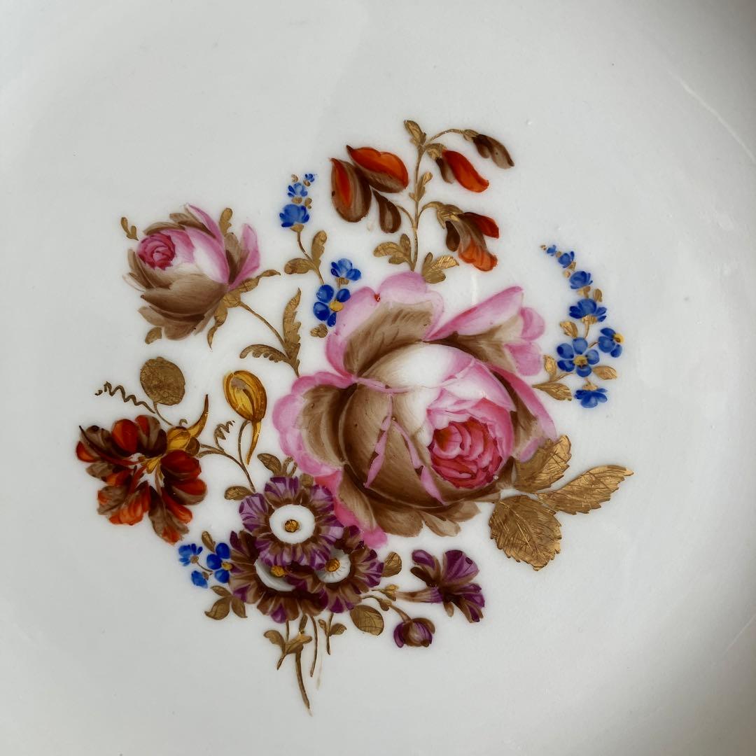 アンティークマイセン   ルイ・ダモン特注　ビューローズの花絵プレート