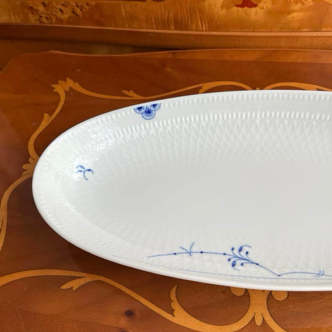 ロイヤルコペンハーゲン　ブルーパルメッテ　オーバルディッシュ　L32cm 新品