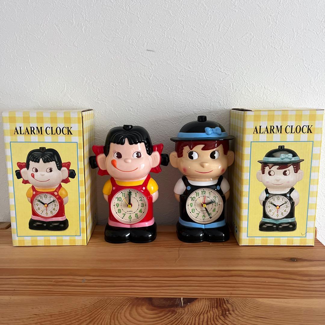 不二家　ペコちゃん　ポコちゃん　時計