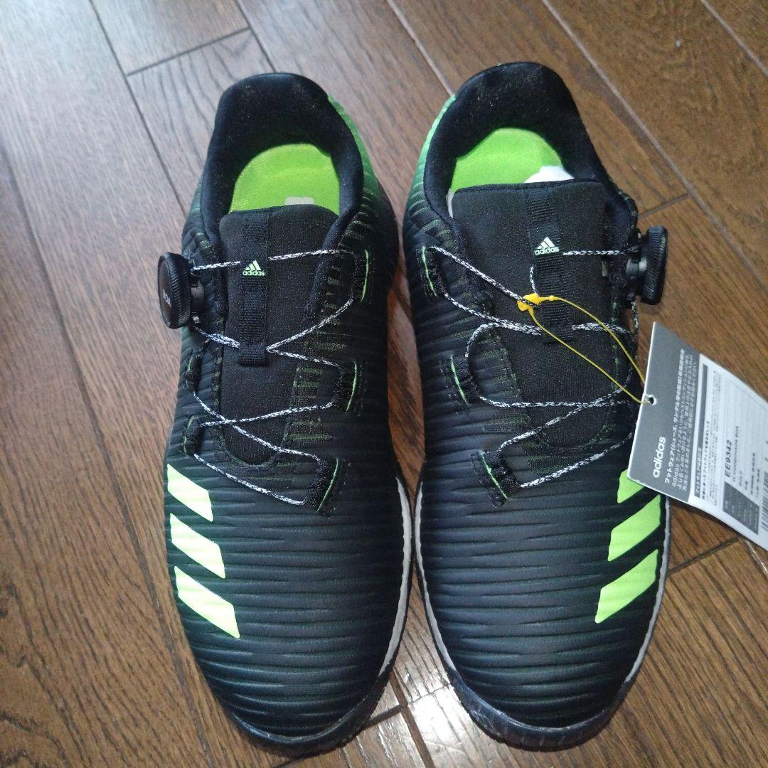 adidas ゴルフシューズ BOA コードカオス　ブラック/グリーン