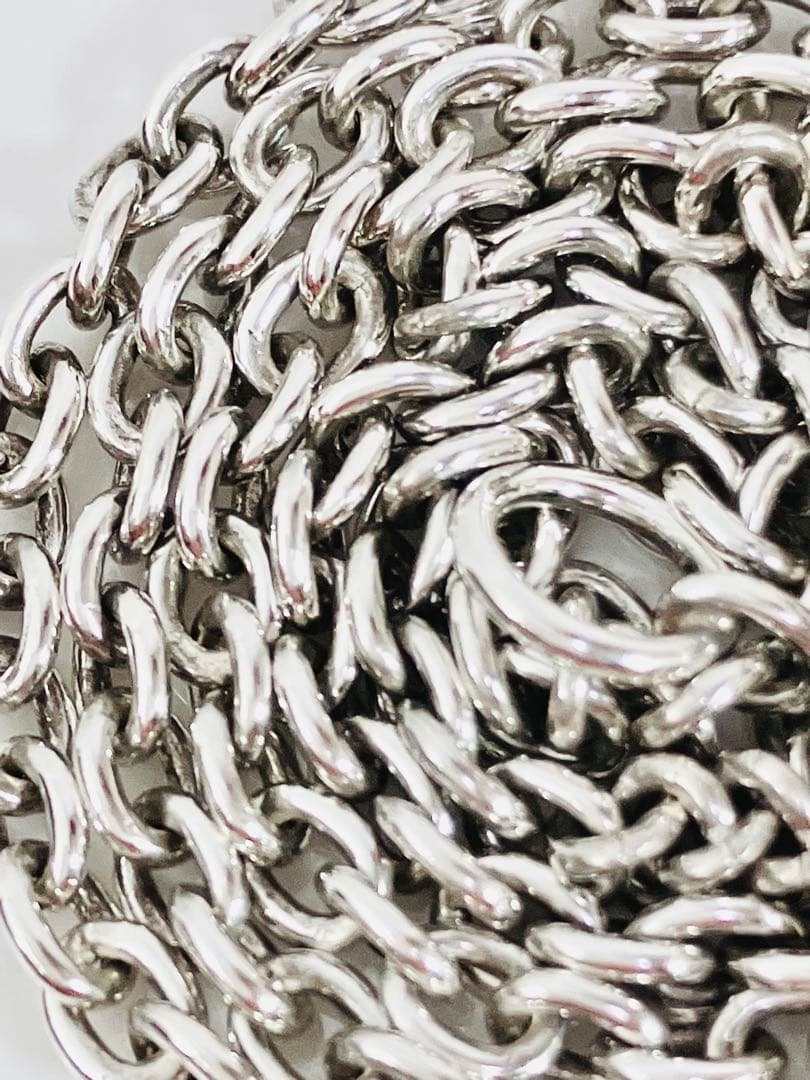 【超美品】GUCCI オーバルチェーン ネックレス 男女兼用　SV925