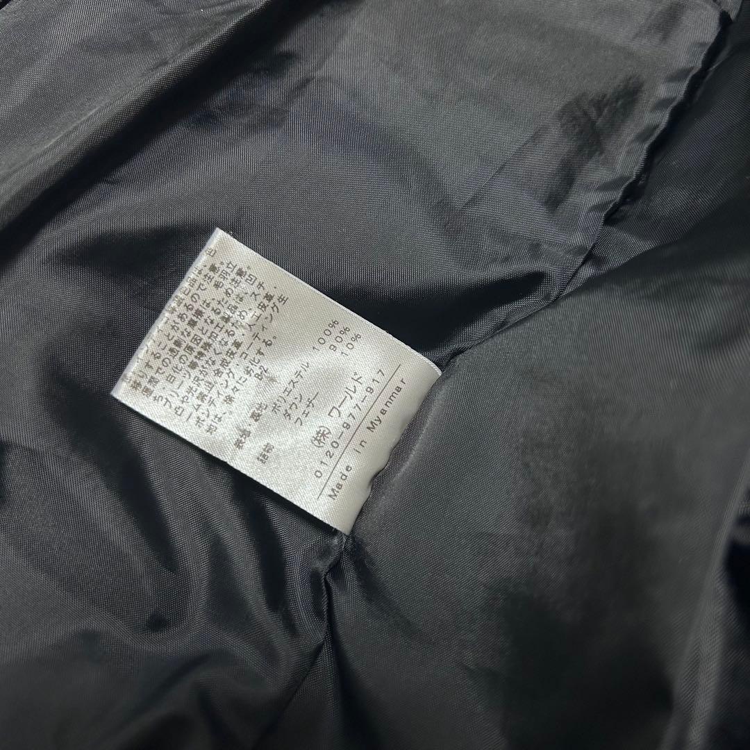 美品✨　INDIVI ダウンコート　40サイズ　フード取り外し　黒