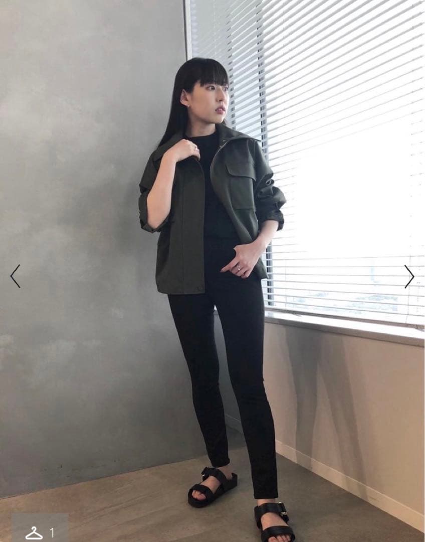 極美品 現行Theory ミリタリーサファリジャケット　スプルース　カーキS