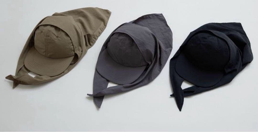 新品未使用Pheeny Nylon taffeta cap with scarf