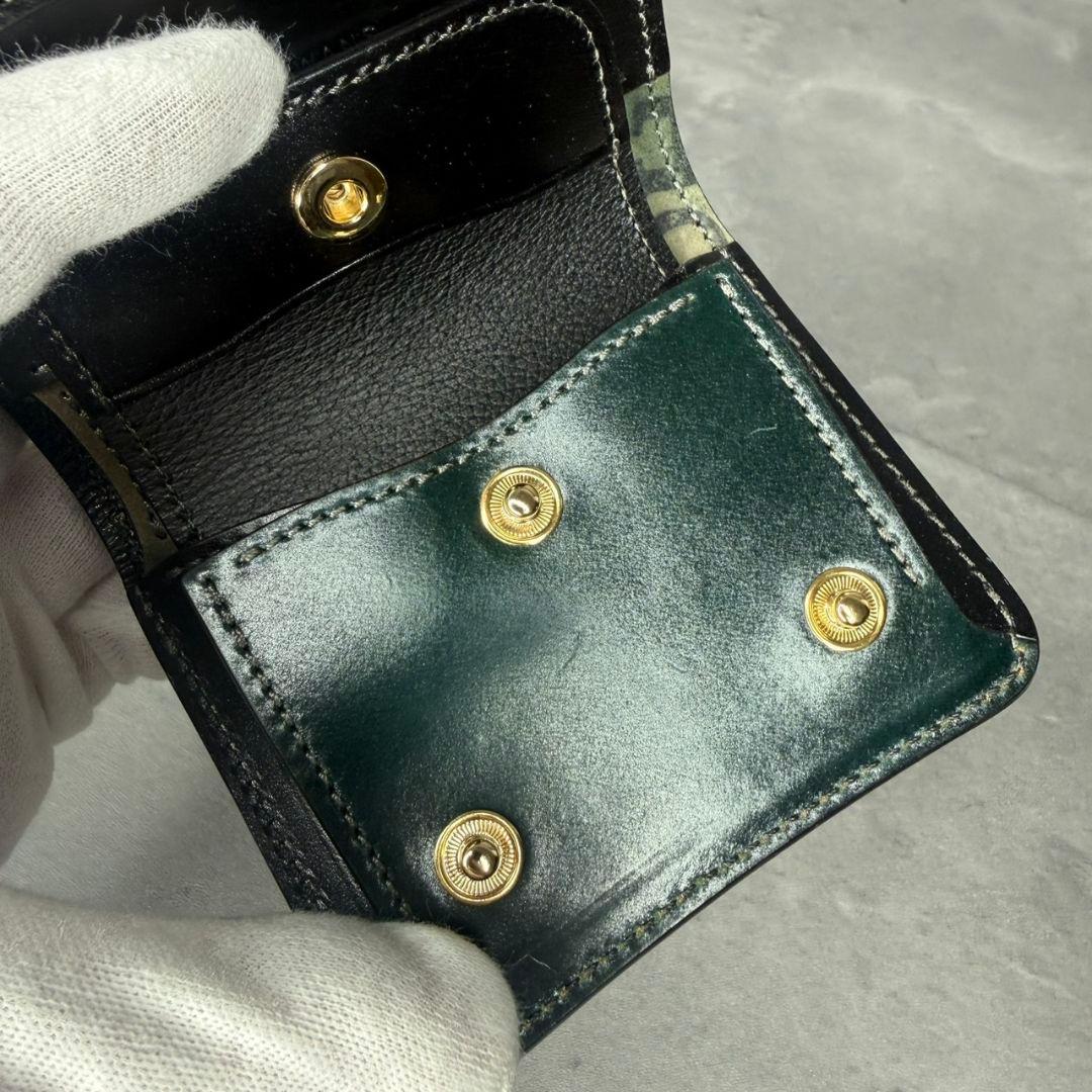 【幻の逸品】WILDSWANS シェルコードバン スタンプ CASA 折り財布