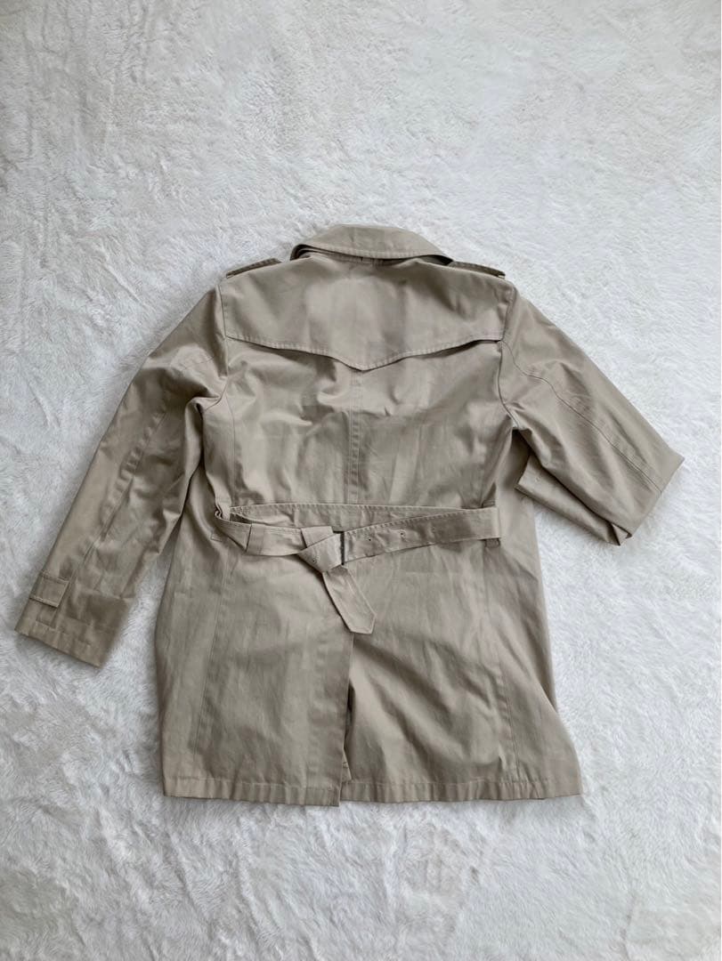 バーバリー　ノバチェックブラックレーベル　トレンチコート　ベージュ