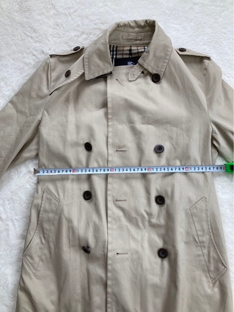 バーバリー　ノバチェックブラックレーベル　トレンチコート　ベージュ